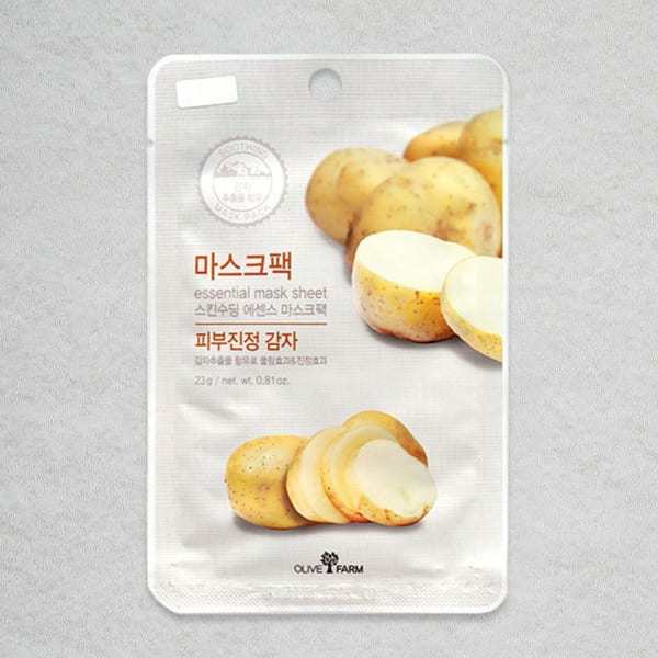 ماسک ورقه ای سیبزمینی ساخت کره (Olive Farm Essential Mask Sheet – Potato)